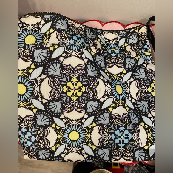 Vera Bradley Black and Blue Floral Crossbody Bag - Picture 2 of 5